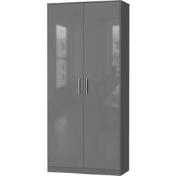 Nordic Tall Model Anthracite/Anthracite High Gloss Opbevaringsskab 100x222cm
