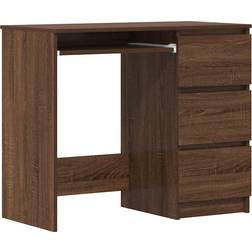vidaXL Engineered Wood Brown Oak Writing Desk 45x90cm