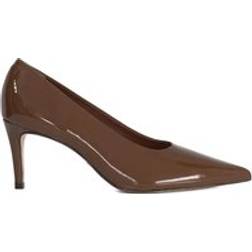 Dune London Aspiring Leather Court Shoes - Brown
