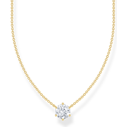 Thomas Sabo Gold Plated Cubic Zirconia Necklace - Gold Plated