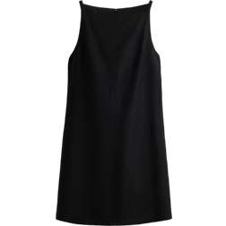 H&M Linen Blend Strappy Dress - Black