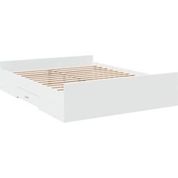 vidaXL Plywood White 160x200cm