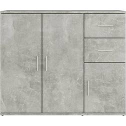 vidaXL 823273 Concrete Grey Sideboard 91x75cm