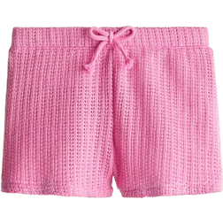H&M Textured-Knit Shorts - Cerise (1290053001)