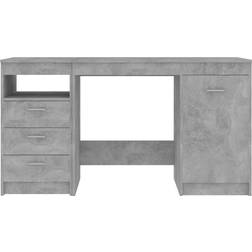 vidaXL 3054784 Concrete Grey Skrivbord 50x140cm 2st