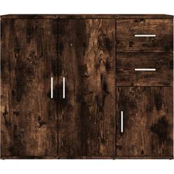 vidaXL 823274 Smoked Oak Sideboard 91x75cm