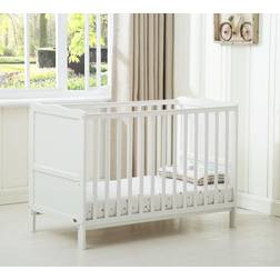 MCC Orlando Cot Bed with Mattress White 26x49.6"