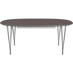 Fritz Hansen Superellipse B620 Grey/Matt Silver Grey Matbord 100x270cm