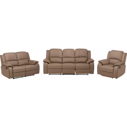 Vente-unique Hernani Taupe Sofa 210cm 3pcs 6 Seater