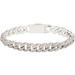 Cernucci Iced Cuban Bracelet - Silver/Transparent