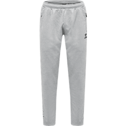Hummel Men Move Grid Cotton Pants - Grey Melange