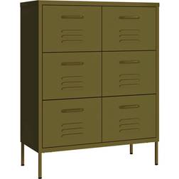 vidaXL Drawer Olive Green Förvaringsskåp 80x101.5cm
