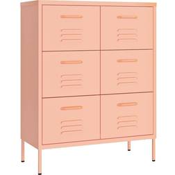 vidaXL Drawer Pink Förvaringsskåp 80x101.5cm