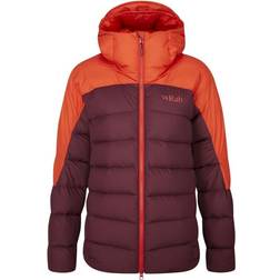 Rab Women's Infinity Alpine Down Jacket - Red Grapefruit/Deep Heather