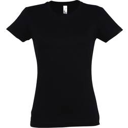 Sol's Imperial Women's Round Neck T-shirt - Deep Black