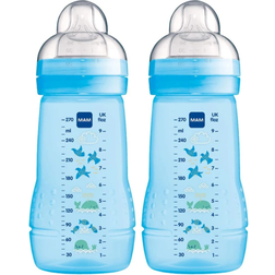 Mam Easy Active Baby Bottle 270ml 2-pack Blue