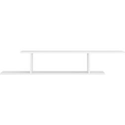 vidaXL Wall Mounted White TV-bänk 125x23cm