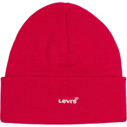 Levi's Embroidered Slouchy Beanie - Brilliant Red