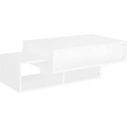 vidaXL Engineered Wood White Coffee Table 55x105cm