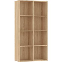 vidaXL Wood Sonoma Oak Book Shelf 130cm
