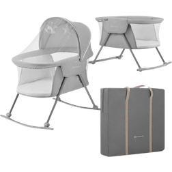 Kinderkraft Lovi Crib Rocker Grey 24x34.6"