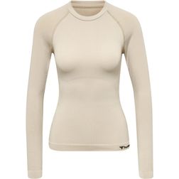 Hummel Women Clea Seamless Tight T-shirt L/S - Chateau Gray