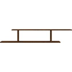 vidaXL Wall Mounted Brown Oak TV-bänk 125x23cm