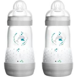 Mam Easy Start Anti-colic Bottle 260ml 2-pack Grey