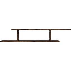 vidaXL Wall Mounted Smoked Oak TV Bench 125x23cm