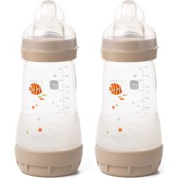 Mam Easy Start Anti-colic Bottle 260ml 2-pack Beige