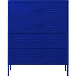 vidaXL 336199 Navy Blue Byrå 80x101.5cm