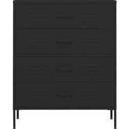 vidaXL 336205 Black Kommode 80x101.5cm