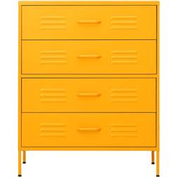 vidaXL 336200 Mustard Yellow Byrå 80x101.5cm