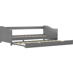 vidaXL Pull Out Grey Sofa 205cm 3 personers
