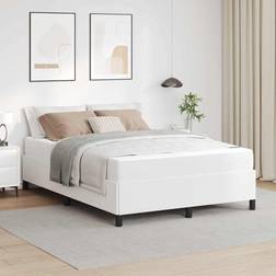 vidaXL Sängram Med Madrass 160 x 200 cm Konstläder Ramsäng