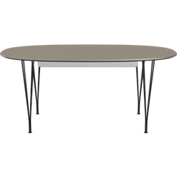 Fritz Hansen Superellipse B620 Brown Ottowa/Matt Black Matbord 100x270cm