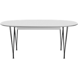 Fritz Hansen Superellipse B620 White/Matt Black Dining Table 100x270cm
