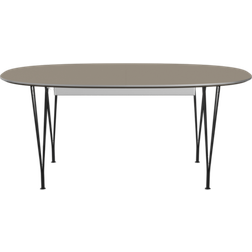 Fritz Hansen Superellipse B620 Brown Ottawa/Matt Black Dining Table 100x270cm