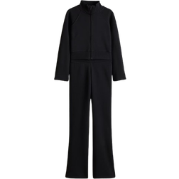 H&M Mädchen Set Mit Trainingsjacke Und Hose - Schwarz