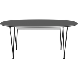 Fritz Hansen Superellipse B620 Grey Bromo/Matt Black Dining Table 100x270cm