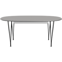 Fritz Hansen Superellipse B620 Grey Efeso/Matt Black Dining Table 100x270cm