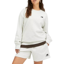 New Balance Uni Ssentials French Terry Crewneck Sweatshirt - Sea Salt Heather