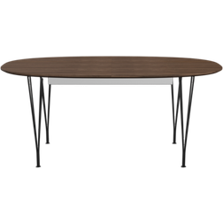 Fritz Hansen Superellipse B620 Walnut/Black Dining Table 100x270cm