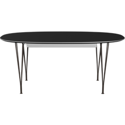 Fritz Hansen Superellipse B620 Black/Matt Brown Bronze Spisebord 100x270cm