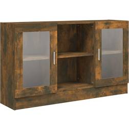 vidaXL Display Smoked Oak Storage Cabinet 120x70cm