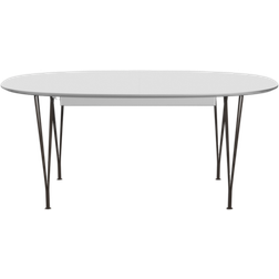 Fritz Hansen Superellipse B620 White/Matt Brown Bronze Spisebord 100x270cm