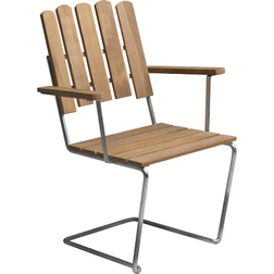 Grythyttan A2 - Untreated Teak with Hot-Dip Galvanized Frame Garden Dining Chair
