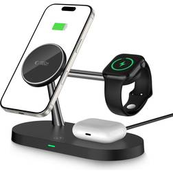 Tech-Protect A12 3 In1 Magnetic Magsafe Wireless Charger Black