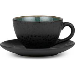 Bitz Black/Green Tea Cup 24cl