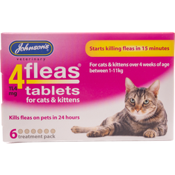 Johnson's 4fleas Tablets for Cats & Kittens 6-pack
